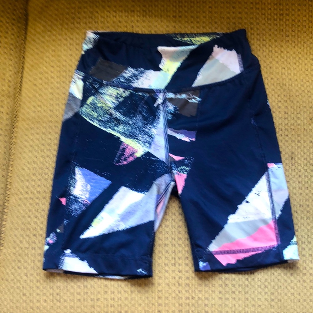 Zelos girls biker shorts, multi-color, navy blue, pink, yellow etc; size M